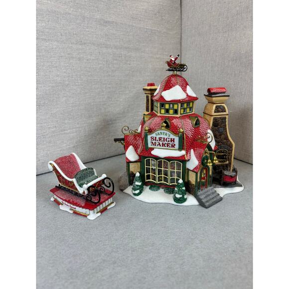 Dept 56 North Pole Series – Santa’s Sleigh Maker #56.56950 Limited Edition - Picture 3 of 13
